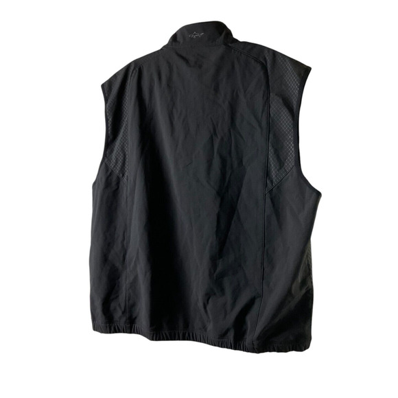 Greg Norman XXL Mens Black Diamond Pattern Full Zip Vest with Pockets - Picture 2 of 11